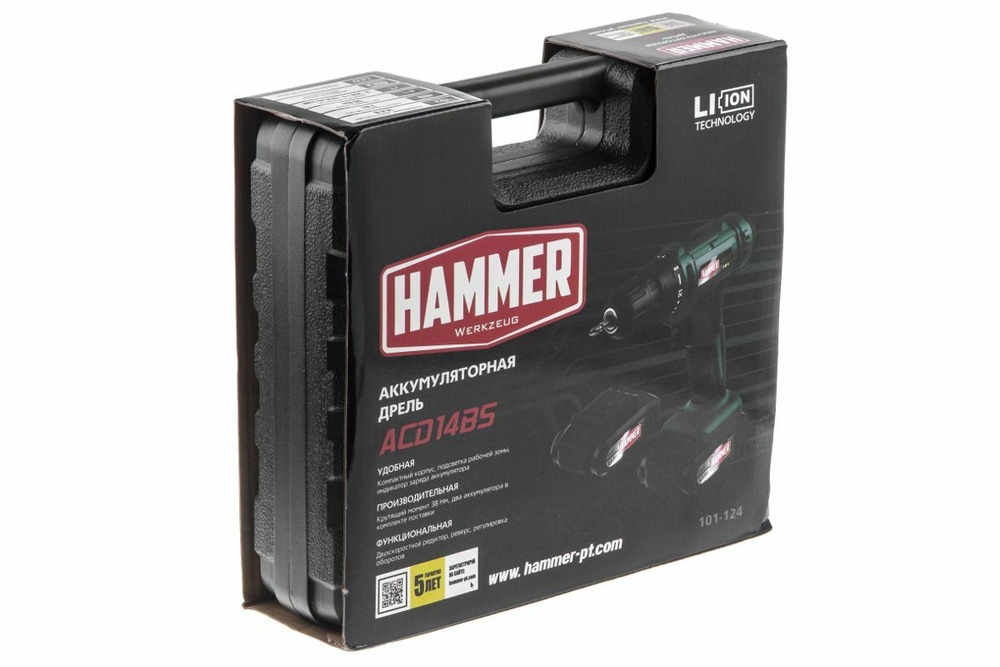 Дрель аккумуляторная HAMMER ACD14BS