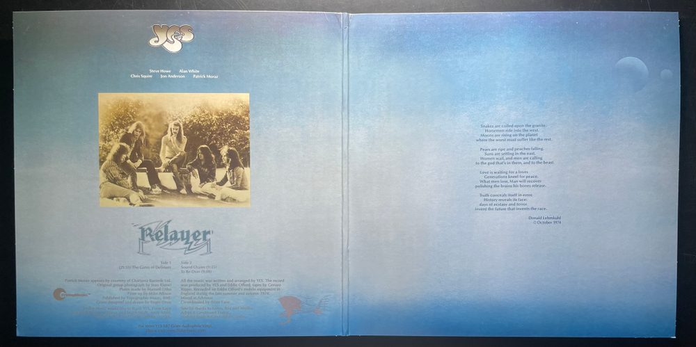 Yes ‎– Relayer (США 2009г.)