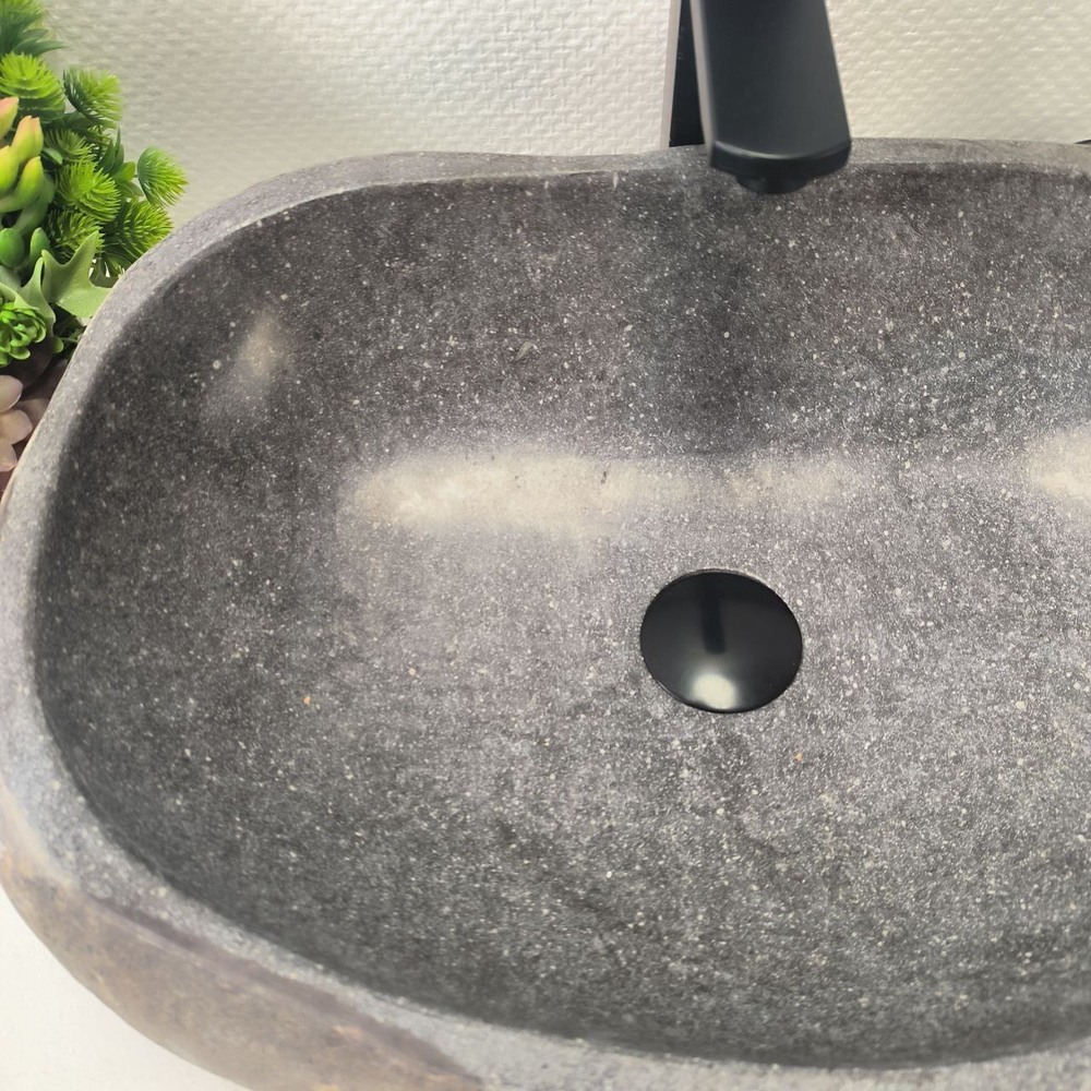 Раковина из речного камня RS63665 (55*36*15) 0122