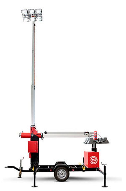 Осветительная мачта Himoinsa KT12000 с шасси - [9 метров / без генератора]