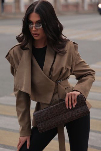 Укороченный тренч «KHAKI»