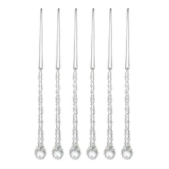 Набор ёлочных украшений icy sparkles из коллекции new year essential, 6 шт.