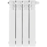 Радиатор биметаллический STOUT TITAN VENTIL 500 - 4 секции (подключение нижнее правое, цвет белый)