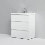 Тумба с раковиной AM.PM Gem S 75 белая глянцевая