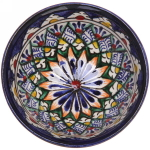 Пиала большая 11*5,5см синяя Риштанская Керамика