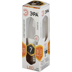 Лампа светодиодная ЭРА STD LED B35-7W-827-E27 7Вт свеча теплый белый свет Е27