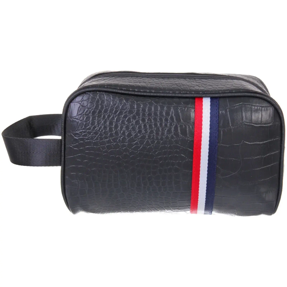 Несессер мужской «ФРАТЕЛЛИ», полоски, цвет черный, 25*15*9см (лейбл Ultramarin)