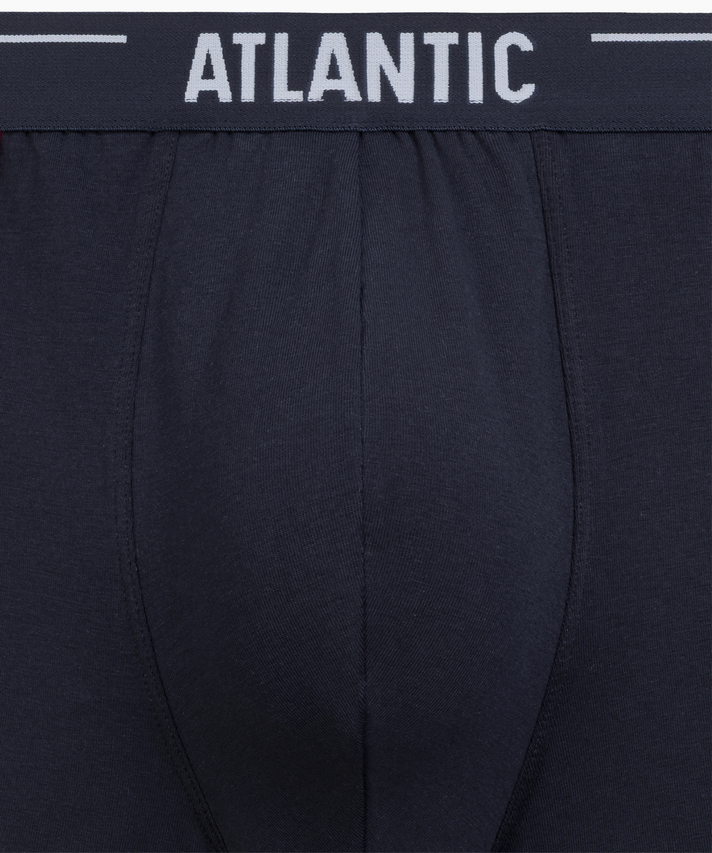 Мужские трусы шорты Atlantic, набор из 5 шт., хлопок, темно-синие, 5SMH-004