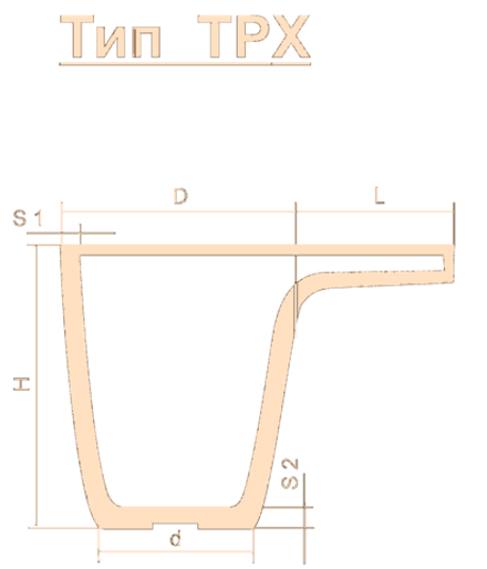 Тигель TPX 150 Lн=260 пр