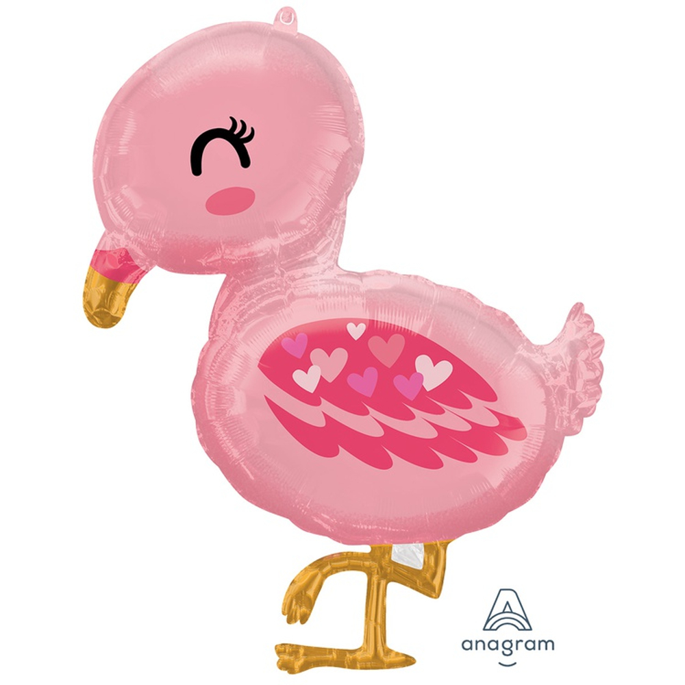 Шар Фольгированный Фламинго Малыш (Розовый)