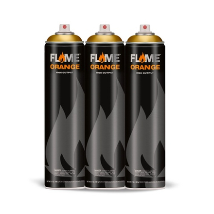 Комплект из 3х баллонов FLAME - 600мл (Золото)