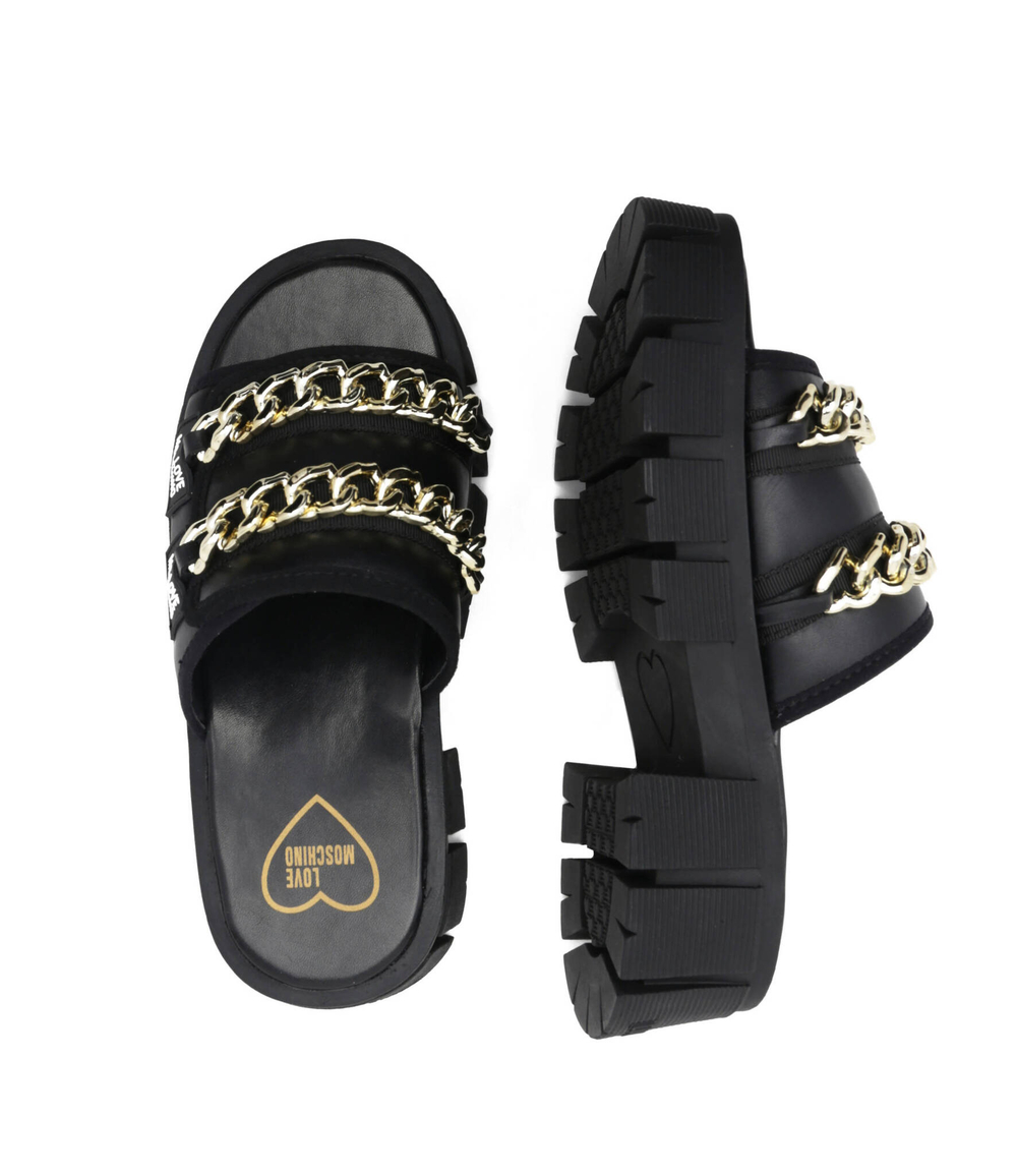 Шлепанцы Love Moschino - черный(JA28586G0GIE0)