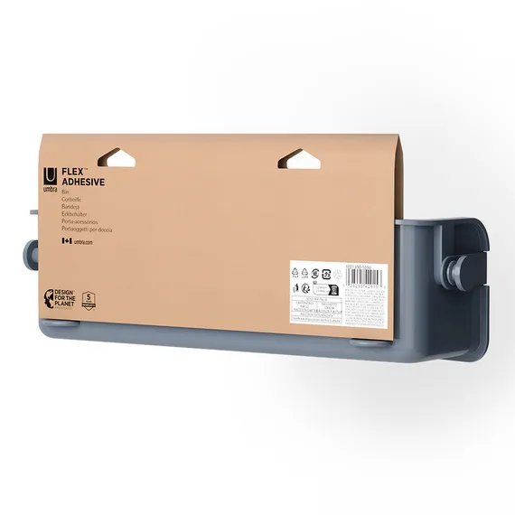 Органайзер для душа flex adhesive, голубой