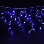 Гирлянда электрическая "Дождь" 100 синих LED ламп, 3*0,7м