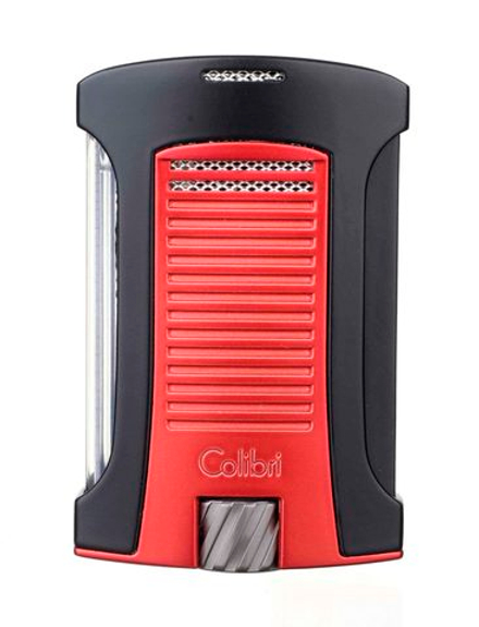 Зажигалка сигарная Colibri Daytona, черно-красная