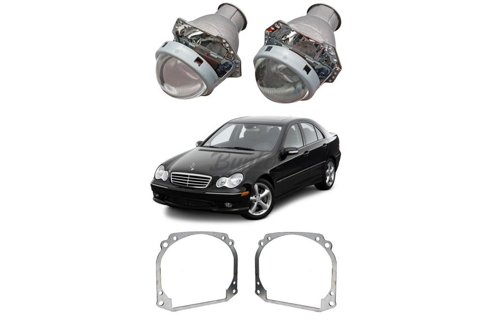 Готовый комплект для замены штатных линз Bosch AL 3 Mercedes С-Class II W203 2000-2008