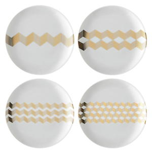 Набор блюдец signature, chevron, D16 см, 4 шт.