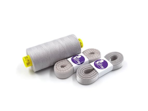 166 Резинка для стана бюстгальтера 12 мм Греция, серый 166