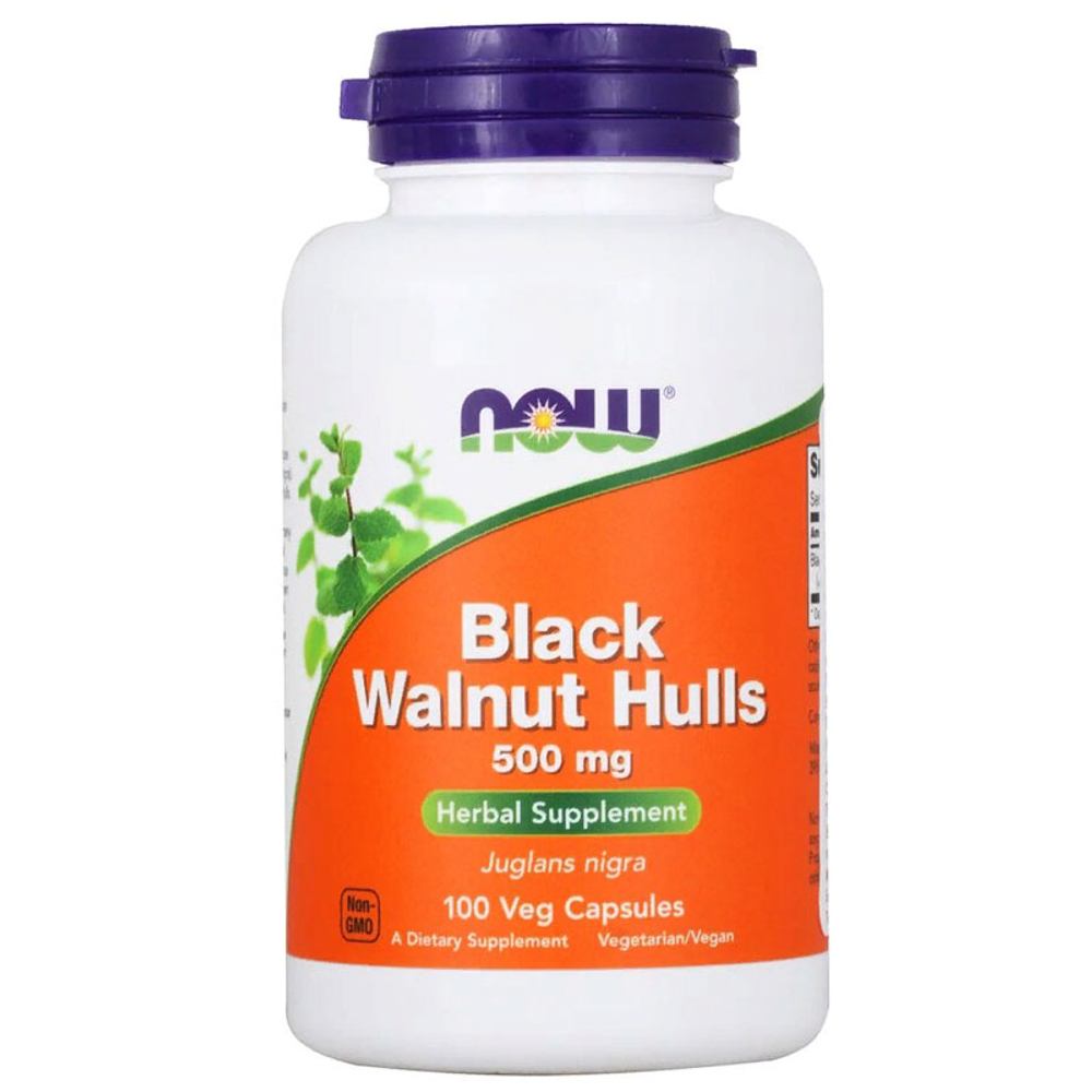 NOW Black Walnut Hulls 500 мг. (100 капс.)