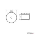 Раковина матовая Grossman GR-3025ВМ черный