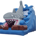 Детский надувной батут-горка "Акула"
