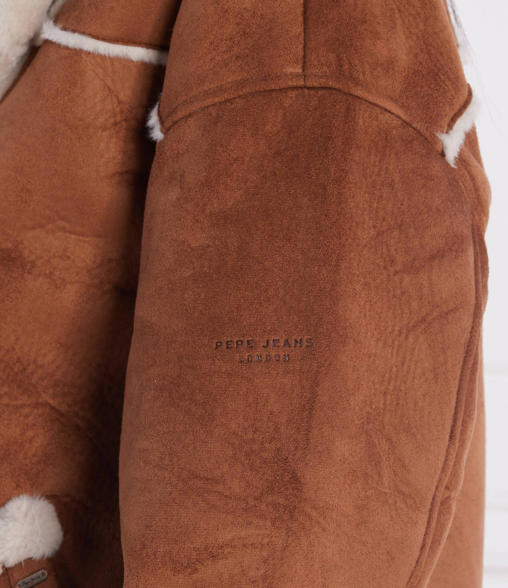 дубленка althea Pepe Jeans London - коричневый(PL402080)