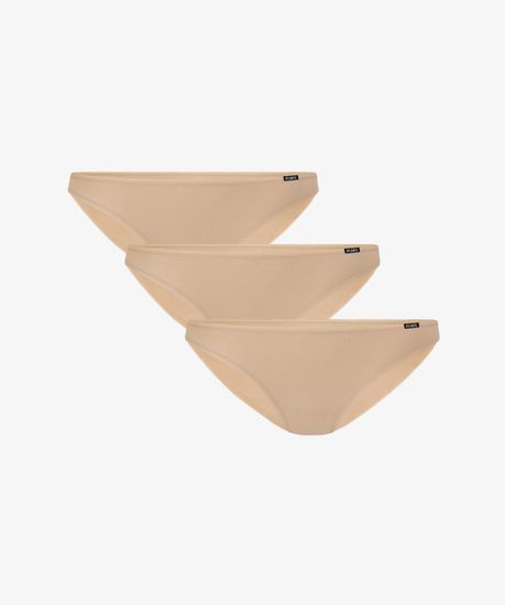 Женские трусы мини бикини (3шт) 3BLP-599,бежевый