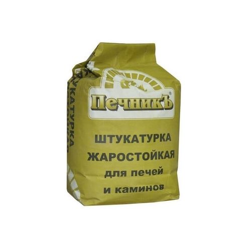 Штукатурка жаростойкая для печей и каминов Печникъ 10 кг