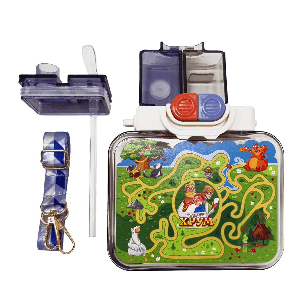 Бутылка-головоломка для воды «Детективное агентство ХРУМ»