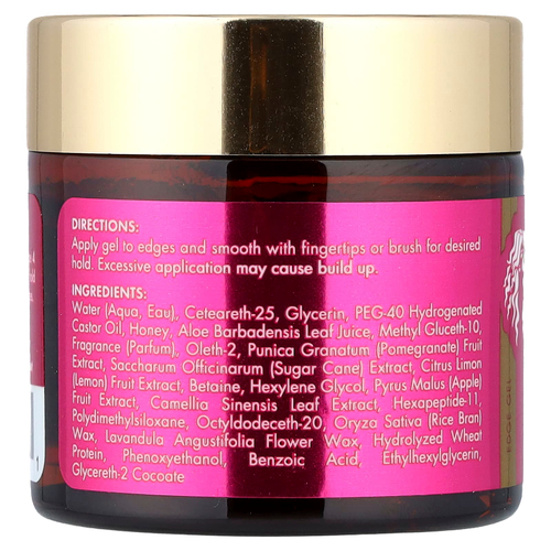 Mielle, Super Hold Edge Gel, смесь граната и меда, 57 г (2 унции)