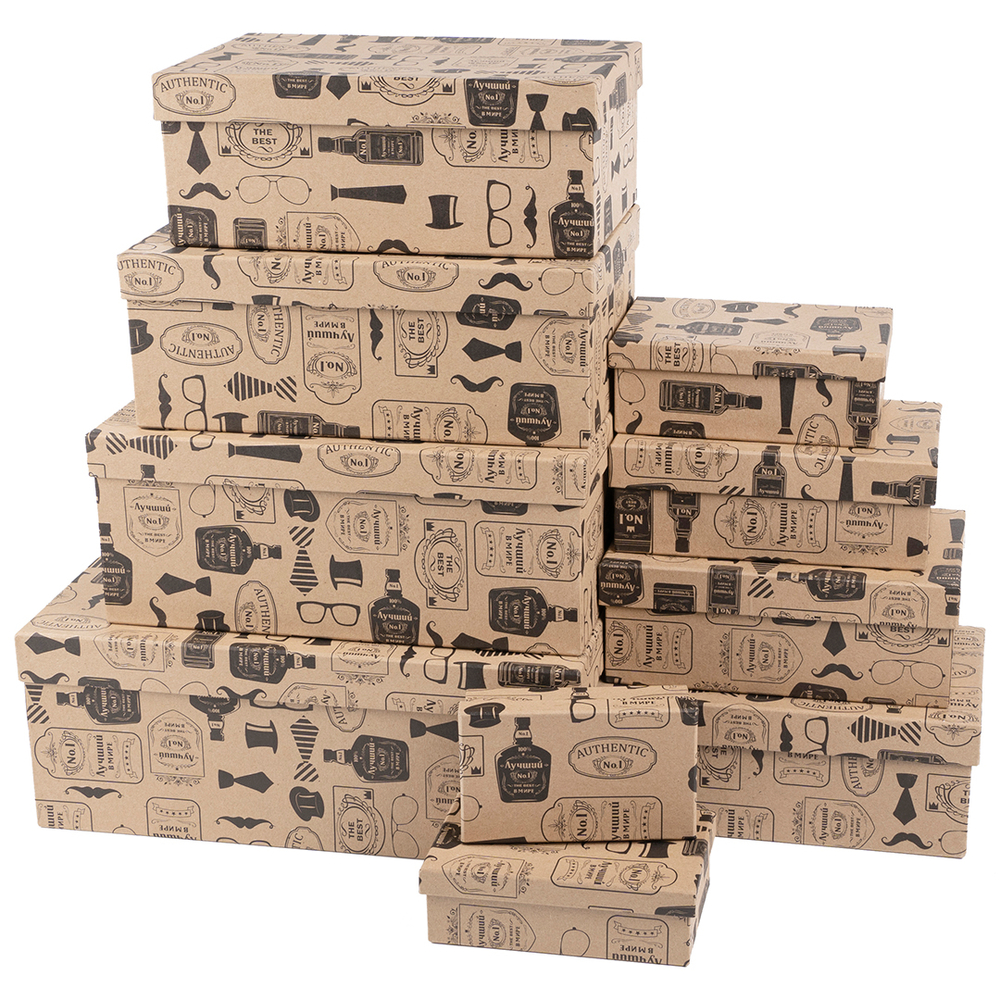 Набор коробок, Крафт, Лучшему Мужчине!