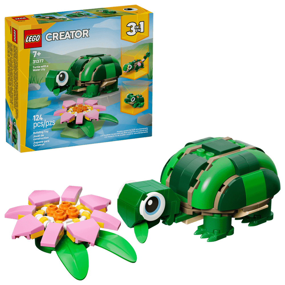 Конструктор LEGO Creator 3in1 31377 Turtle with a Water Lily Flower