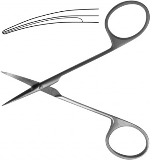 ТМ- Н-61 Ножницы для стекловидного тела вертикально-изогнутые