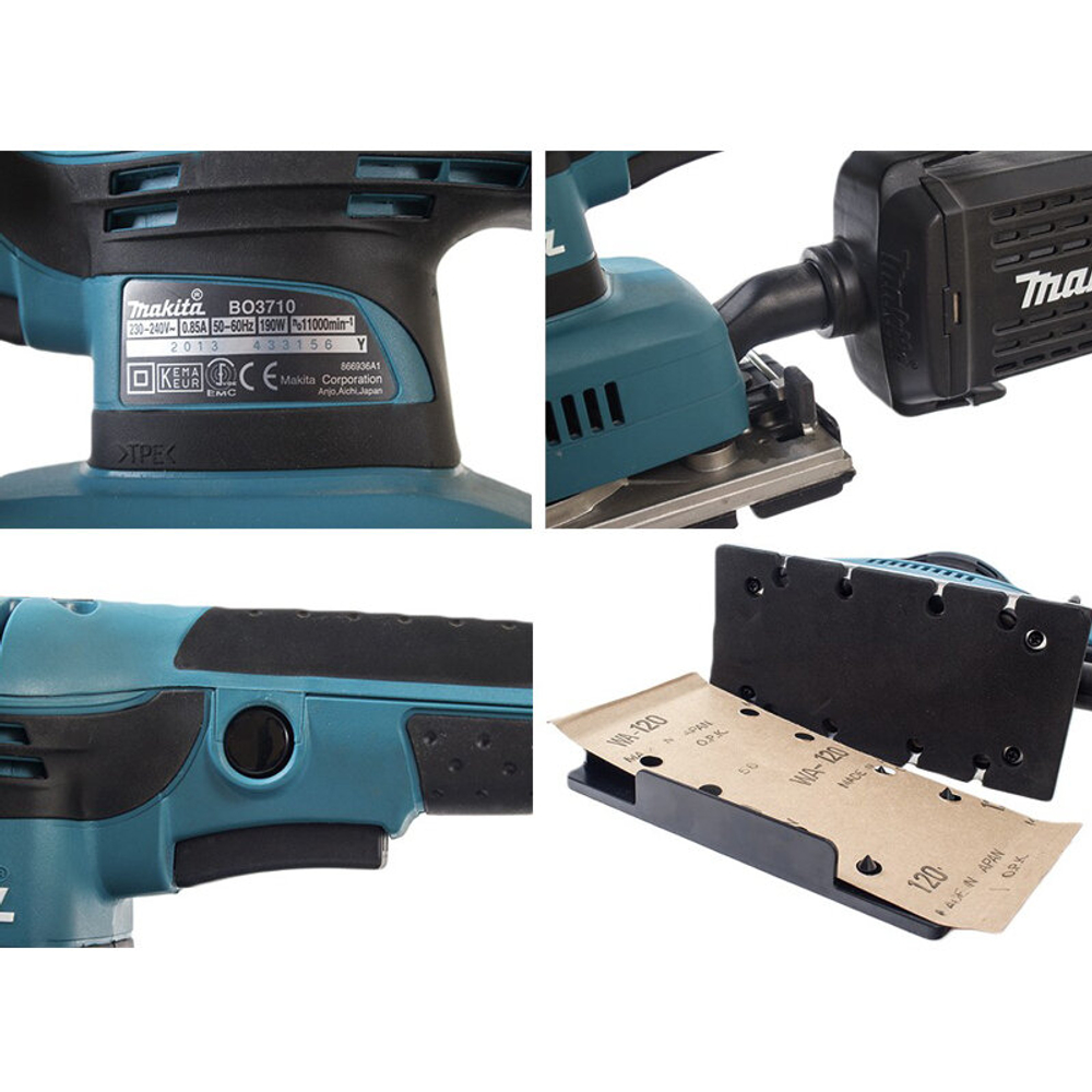 Плоскошлифовальная машина Makita BO3710, 190 Вт
