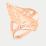 Кольцо женское из розового золота 585 пробы без вставки (арт. 10401А)