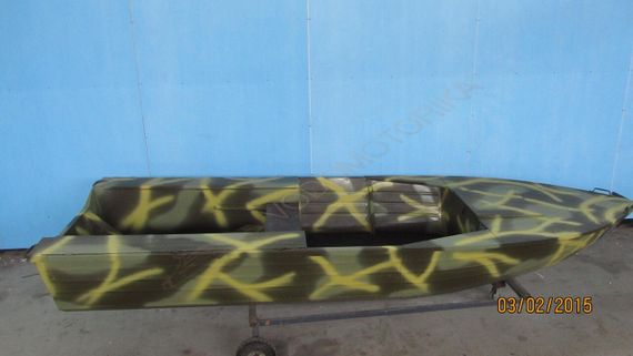 Алюминиевая моторно-гребная лодка Охотник 400Б