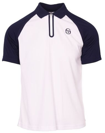Мужское теннисное поло Sergio Tacchini Rispecchio - white/navy