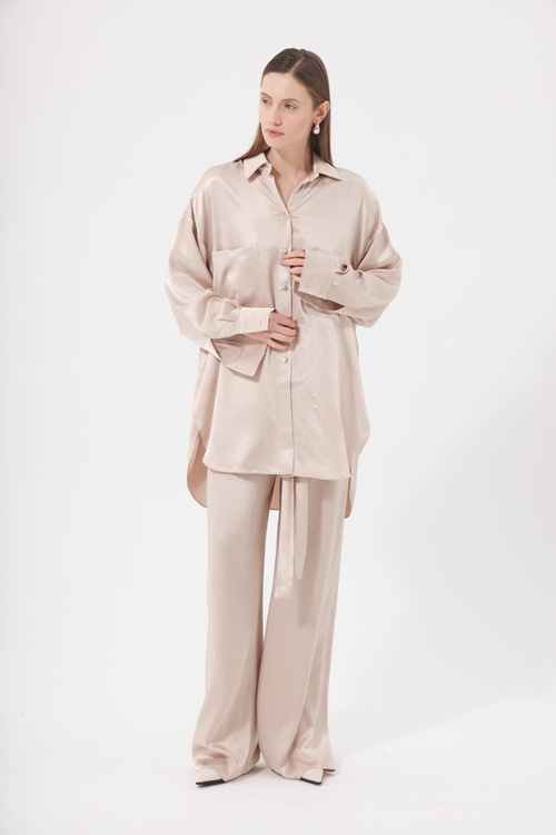 Платье-майка 2.0 из вискозного шелка, молоко