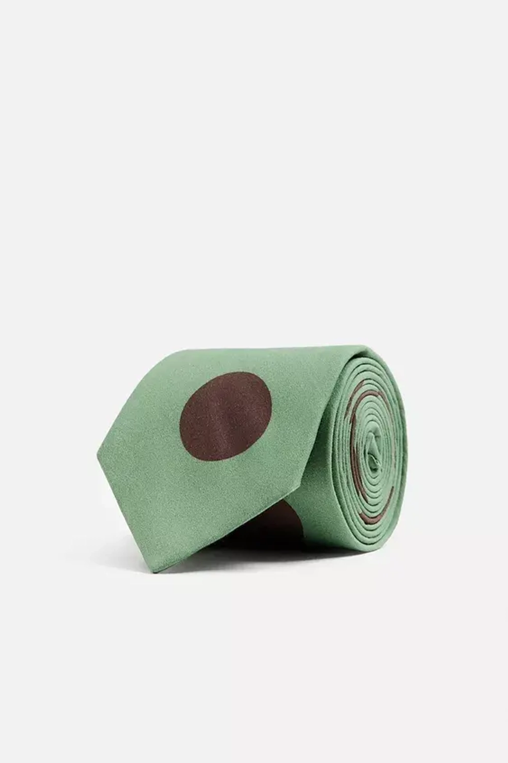 ZARA X HARRY LAMBERT, ГАЛСТУК В ГОРОШЕК, СВЕТЛО-ЗЕЛЕНЫЙ