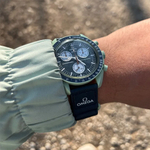 Швейцарские мужские часы Swatch x Omega Bioceramic Moonswatch Mission on Earth SO33G100