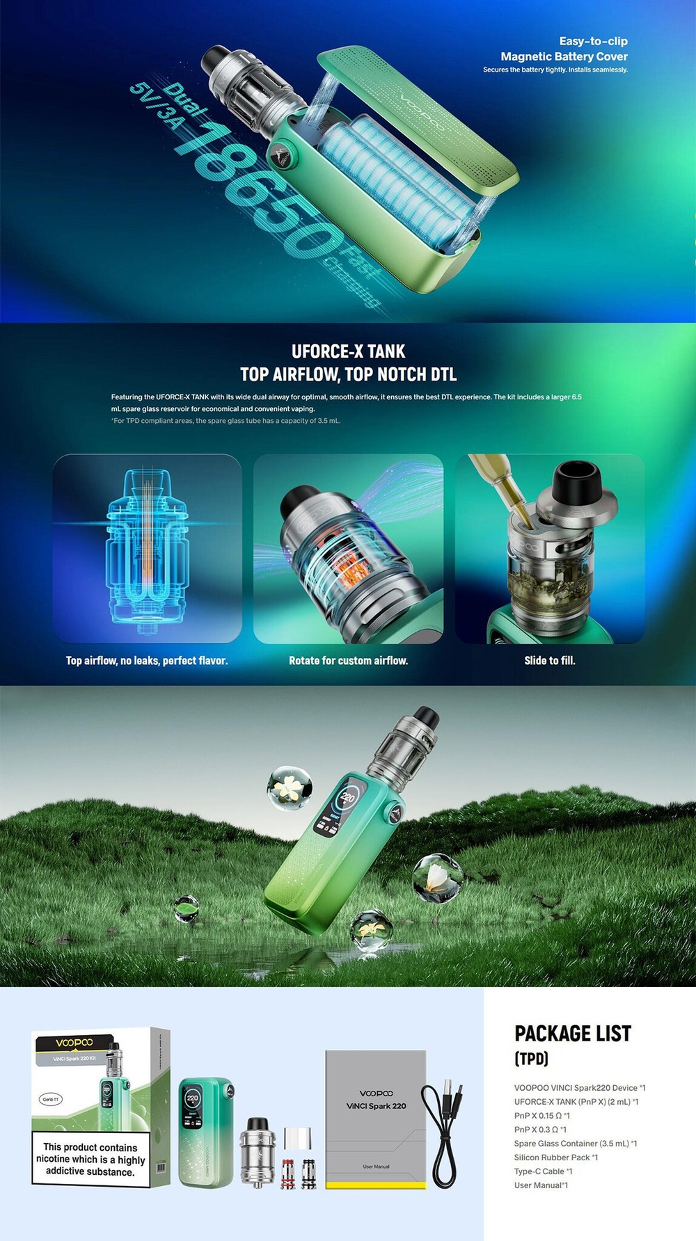 Voopoo VINCI SPARK 220 Kit