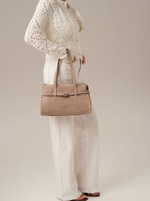 Замшевая сумка DBR Rumi mini 31400 ваниль