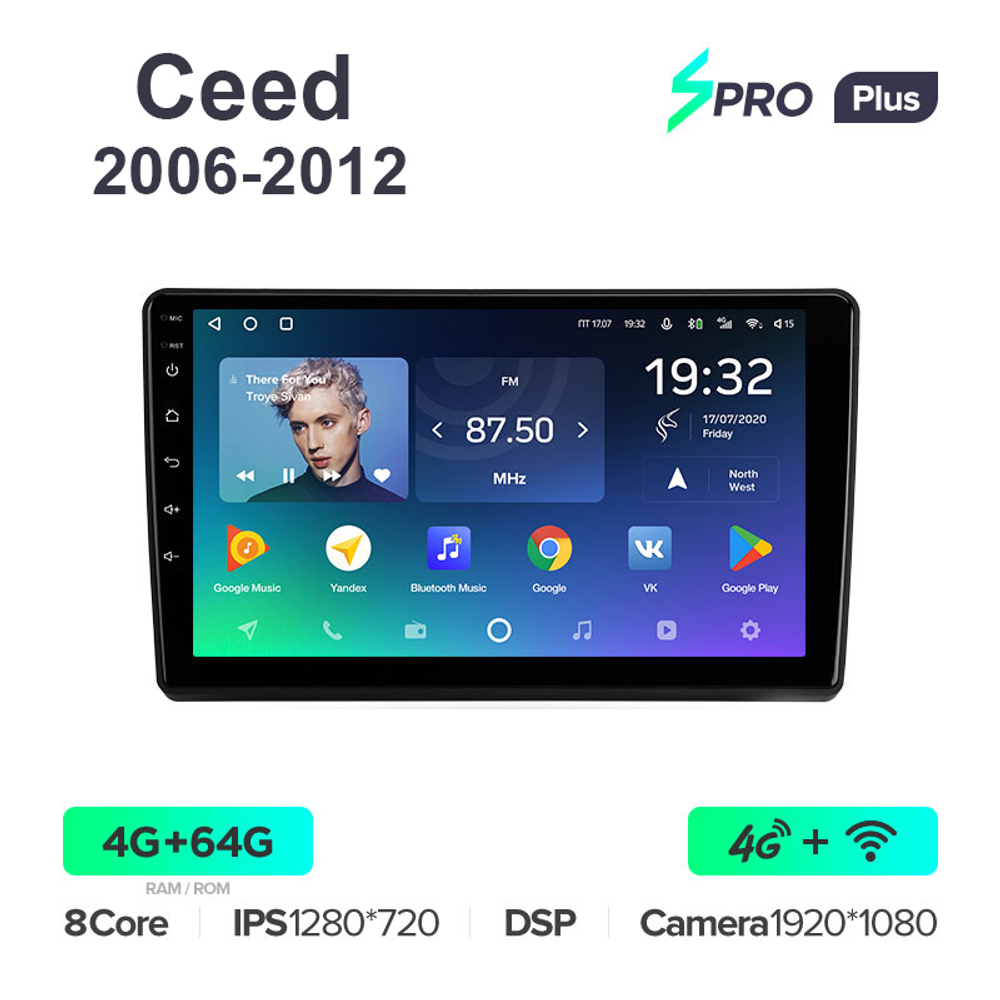 Teyes SPRO Plus 9"для Kia Ceed 2006-2012