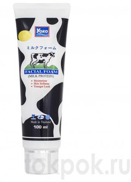 Пенка для умывания Yoko Milk Protein Facial Foam, 100 мл