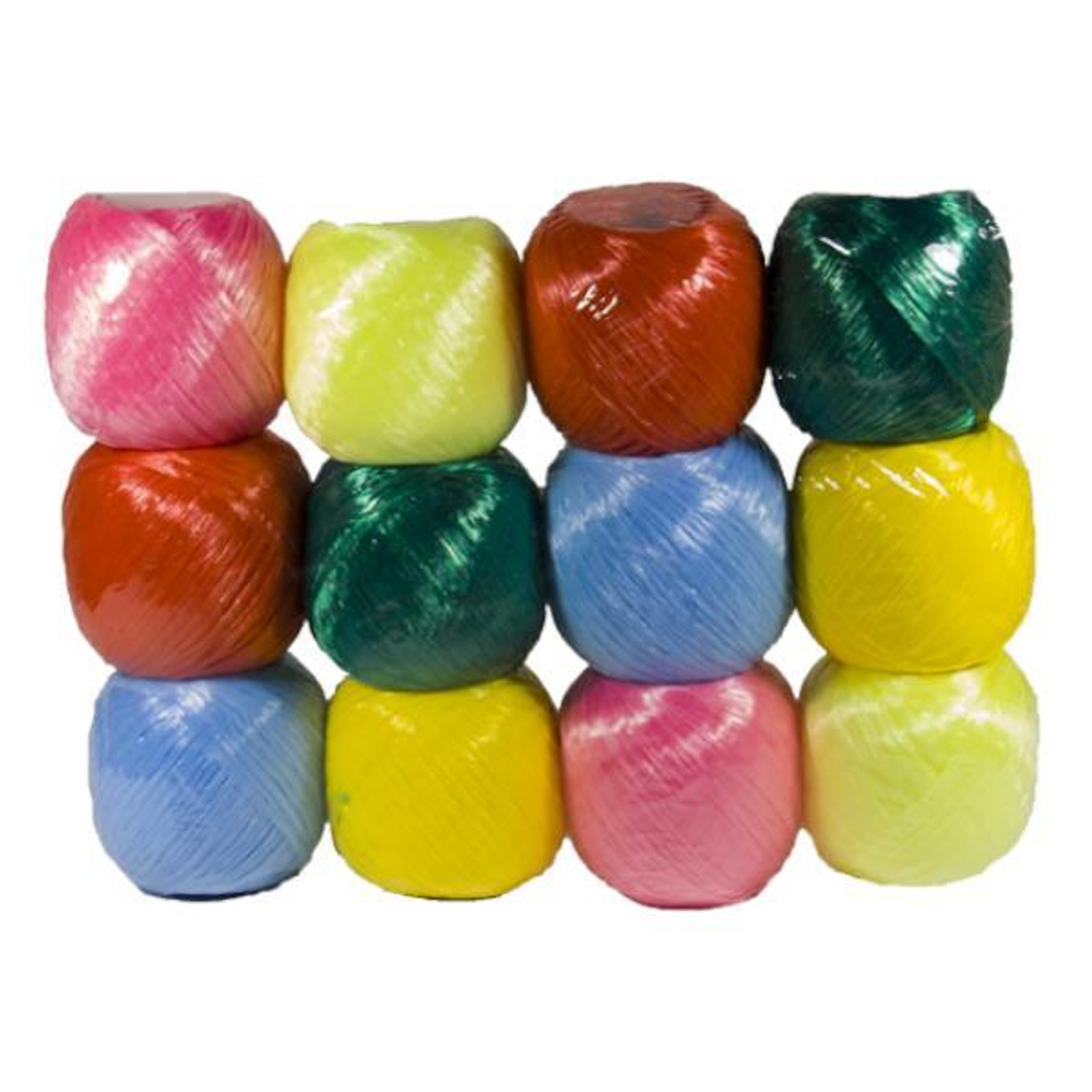 Нить полипропиленовая 250 текс цветная (набор 12 клубков по 200м)