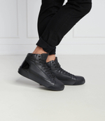 Кожаные кроссовки Calvin Klein - черный(HM0HM01164)