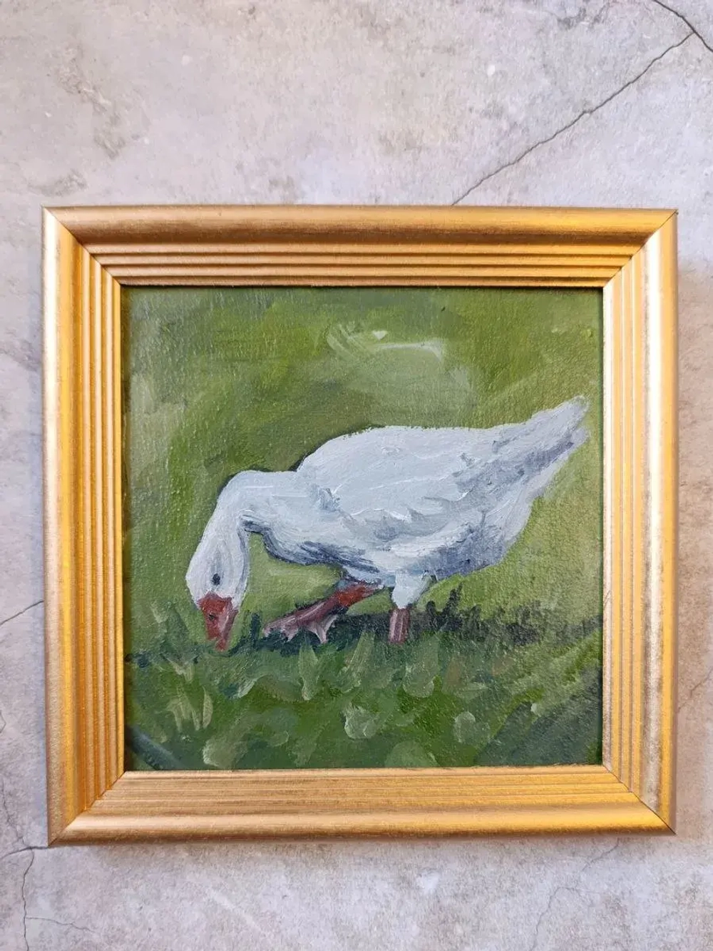 Картина маслом в рамке