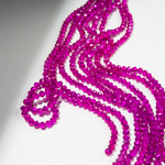 Хрустальные бусины "Марказит", оттенок "Metalic Fuchsia", 6*5мм, рондель