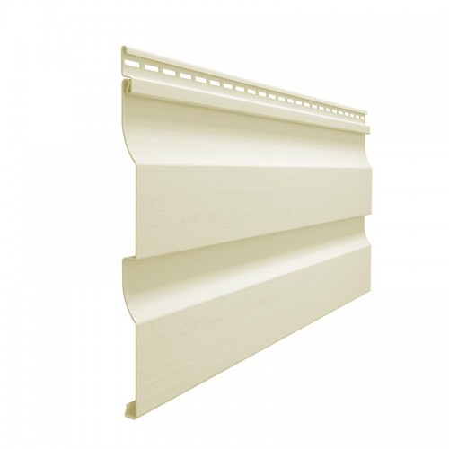 Сайдинг Виниловый Деке D4,5D PREMIUM Корабельный Брус Сливки