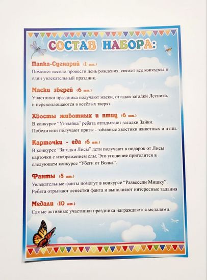 Набор для проведения дня рождения "Веселое приключение"